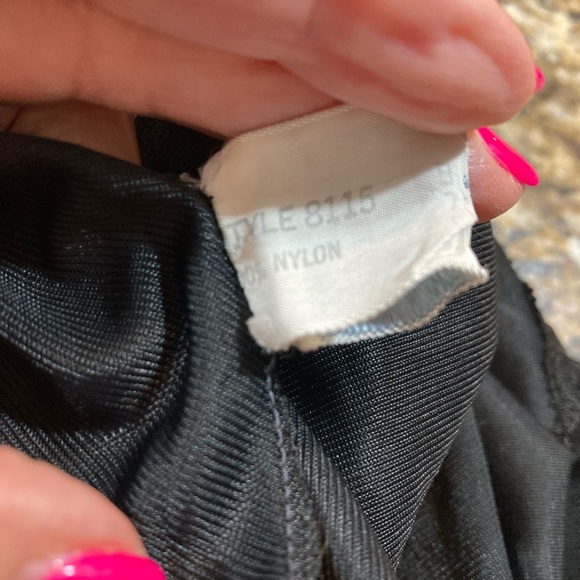 VINTAGE Goddard Artemis 1970 Black Lace Nylon Pin Up Slip Dress Size 34 - Picture 10 of 11